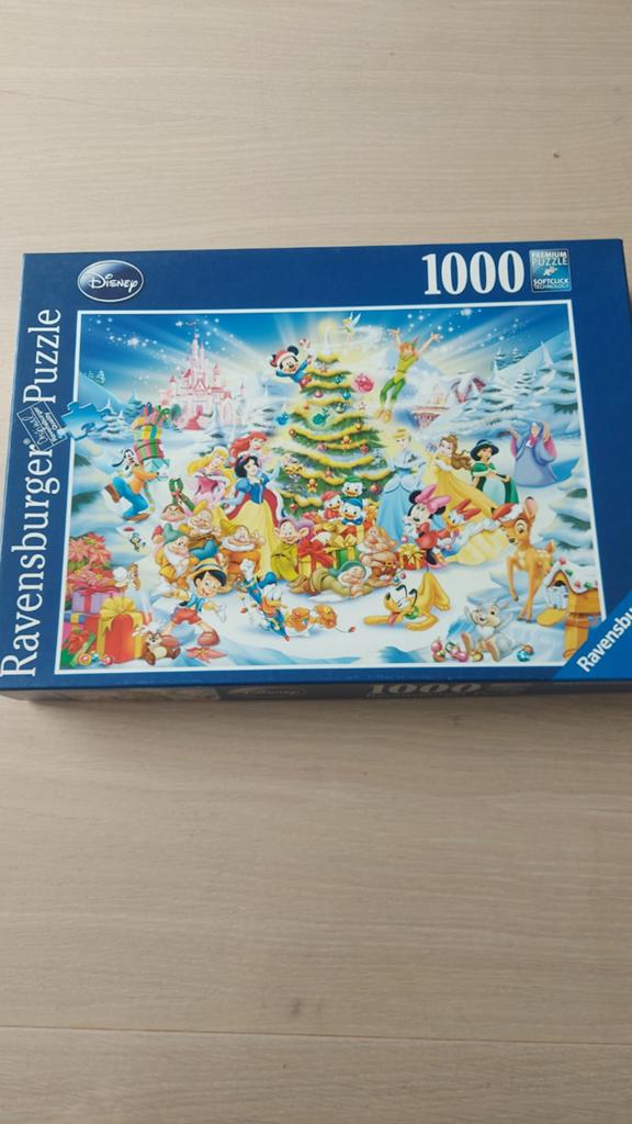 Ravensburger Disney Kerstpuzzel 1000 stukjes, Ophalen of Verzenden, 500 t/m 1500 stukjes, Gebruikt, Legpuzzel