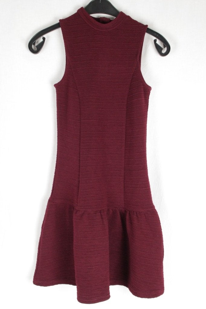 Toffe bordeaux rode jurk mt 32 merk New Look Petite, ., Ophalen of Verzenden, Zo goed als nieuw, .
