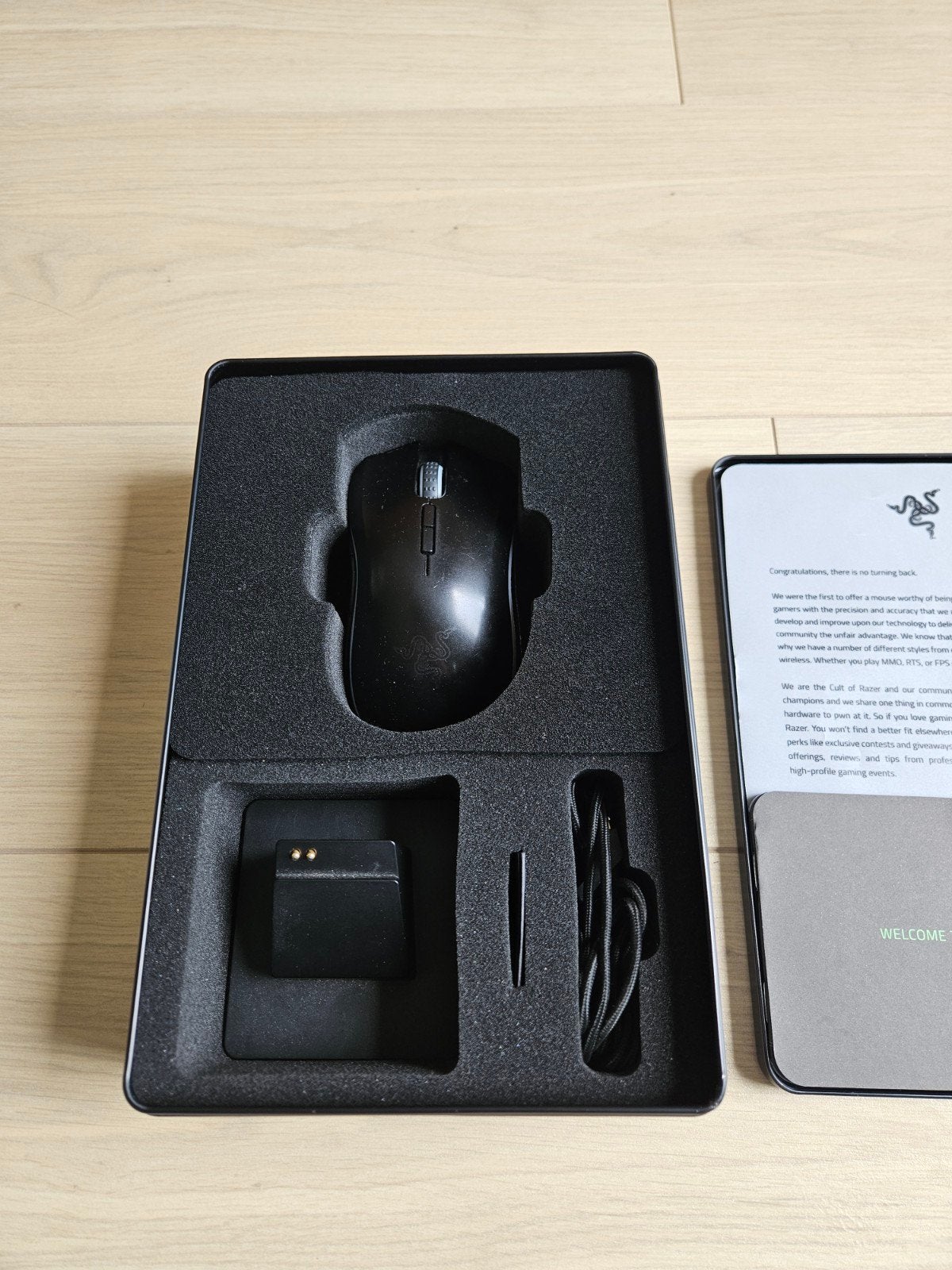 Razer Mamba 16.000 DPI Gaming Muis Draadloos, Computers en Software, Muizen, Zo goed als nieuw, Muis, Rechtshandig, Draadloos