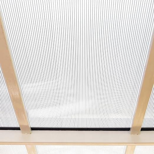 4 mm kanaalplaat van polycarbonaat, glashelder +/-115x100 cm, Ophalen, Nieuw, Kunststof, Vogelkooi