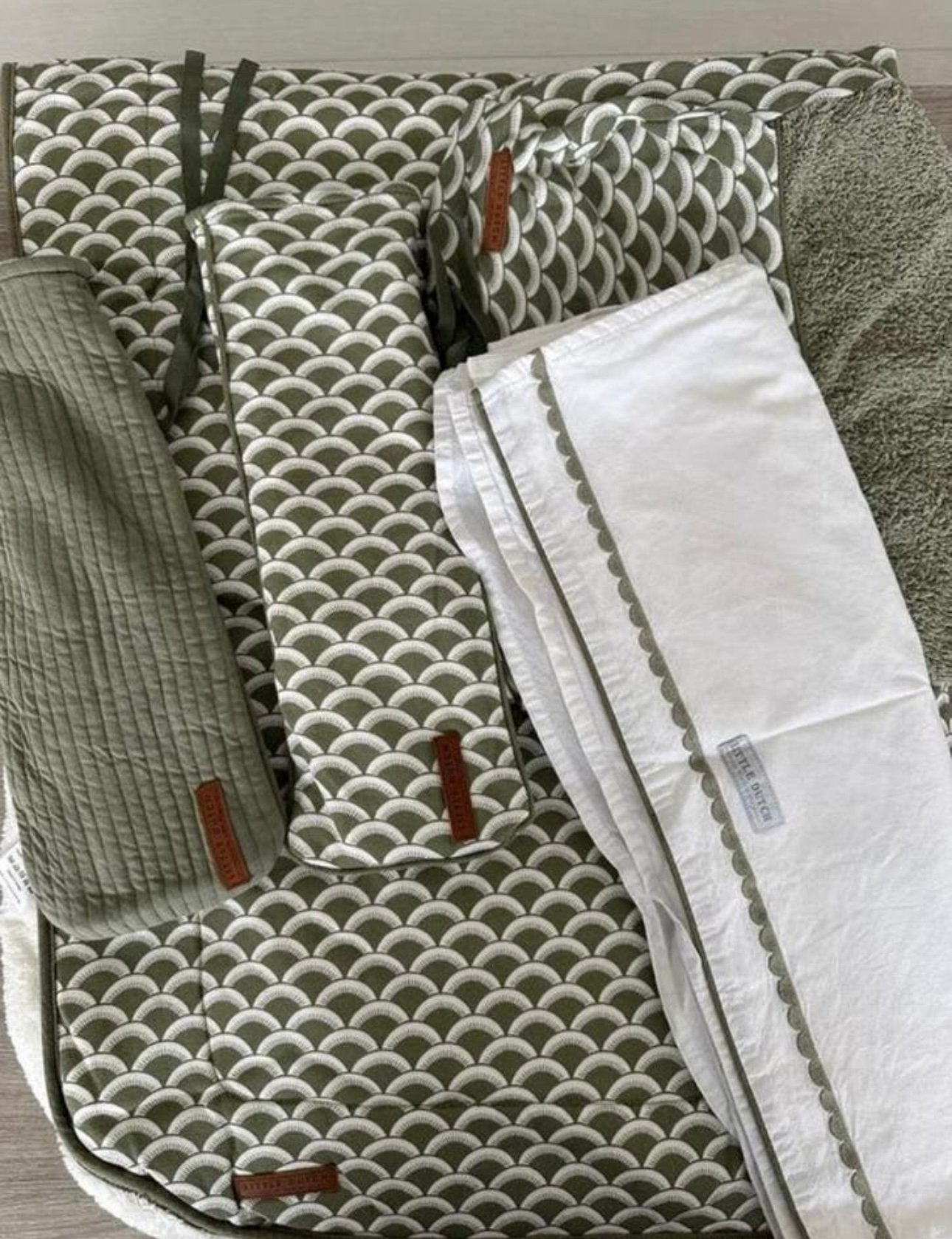 Little Dutch deken, laken, verschoonhoes, kruikenzak en mand, Ophalen, Jongetje of Meisje, Wit, Deken of Dekbed