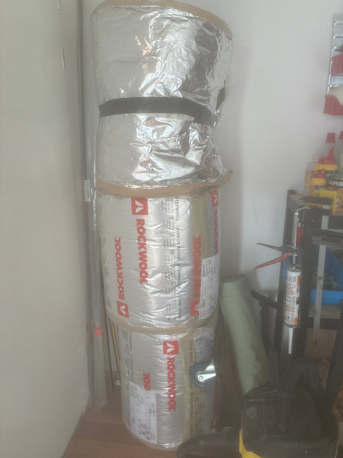 UTRECHT - Rockwool Steenwol Isolatie Rollen twv 150 euro, Doe-het-zelf en Verbouw, Isolatie en Afdichting, Nieuw, Vloerisolatie