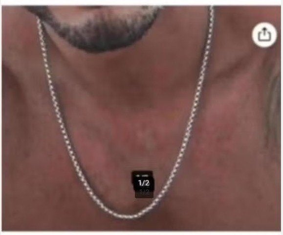ketting., Sieraden, Tassen en Uiterlijk, Ophalen of Verzenden, Nieuw, Zilver, Overige materialen