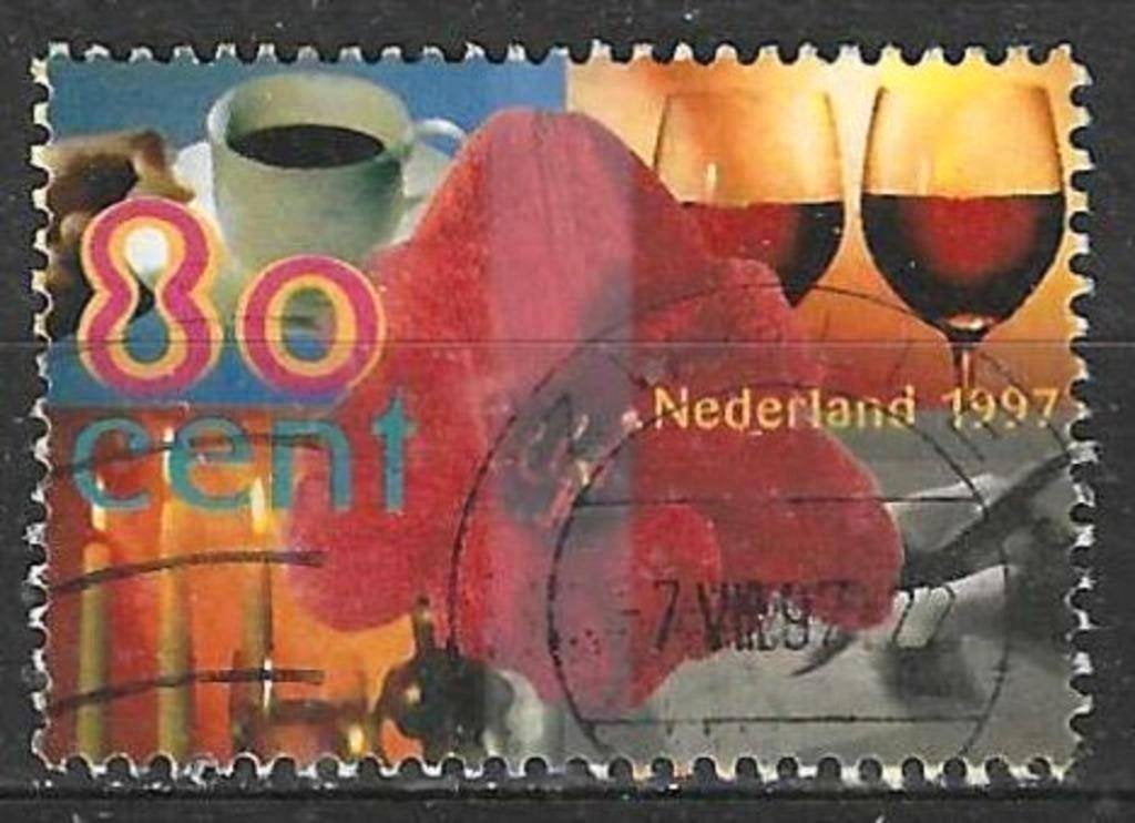 Nederland 1997 - Yvert 1590 - Wenszegels - Amaryllis (ST), Verzenden, Gestempeld