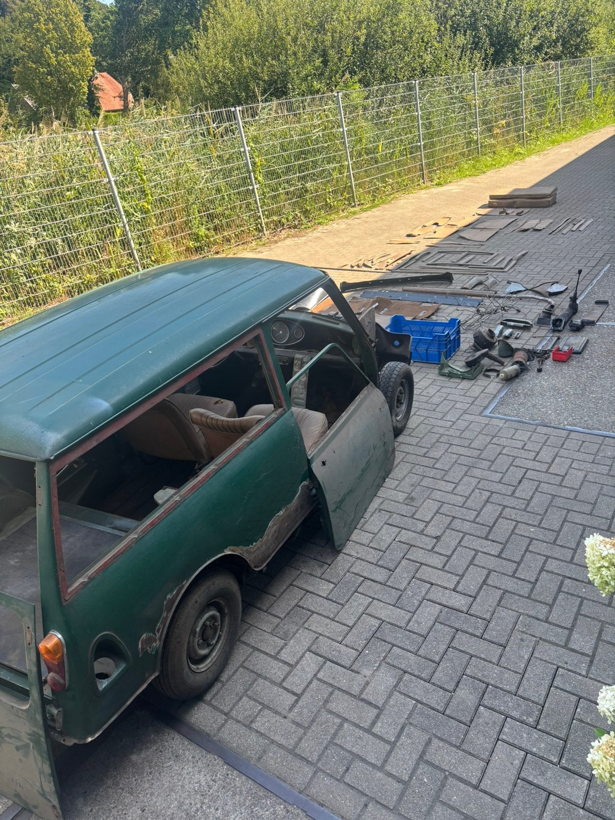 Classic mini morris mini traveller bouwjaar 1968(PROJECT), Ophalen, Gebruikt, Mini