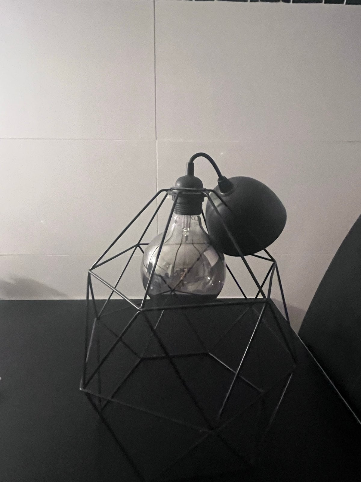 Ikea plafondlamp met geometrisch design, Huis en Inrichting, Ophalen of Verzenden, Gebruikt, Metaal, E27 (groot)