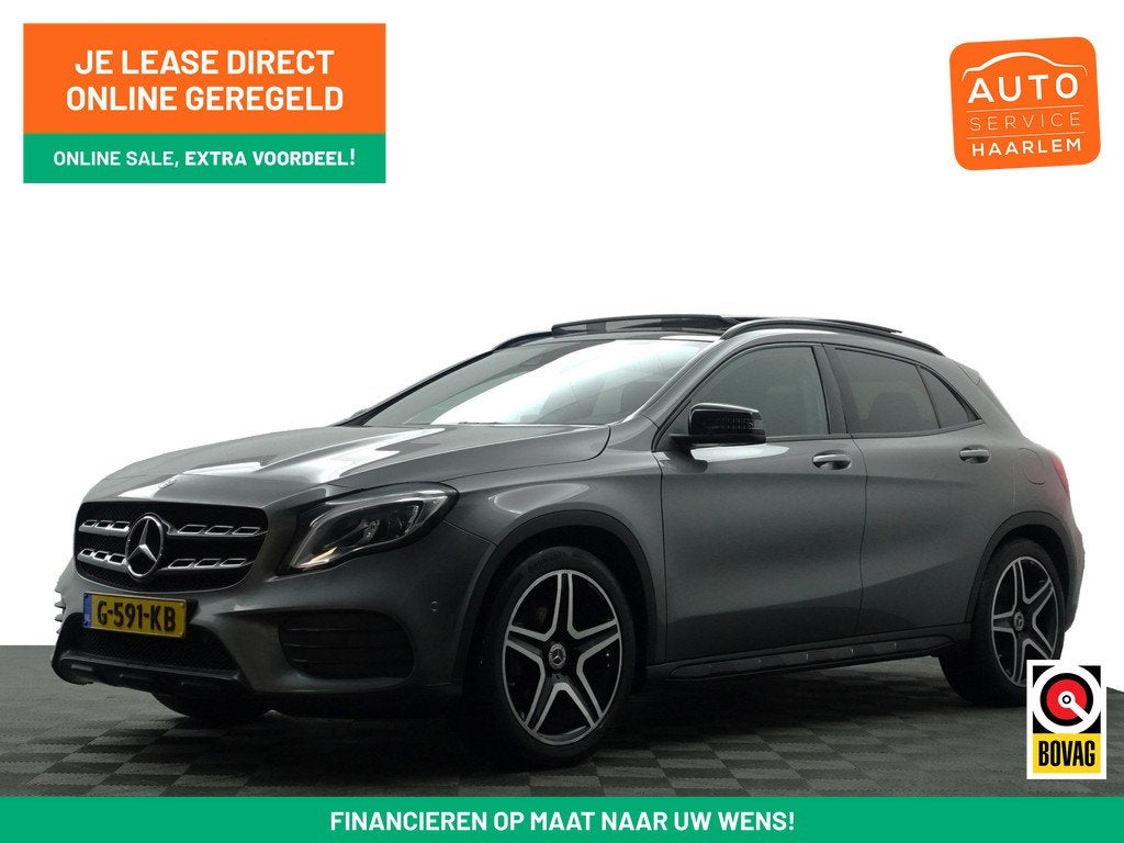 Mercedes-Benz GLA 180 AMG Night Edition Aut- Panoramadak, Sf, Auto's, Mercedes-Benz, Gebruikt, 4 cilinders, 122 pk, 1335 kg