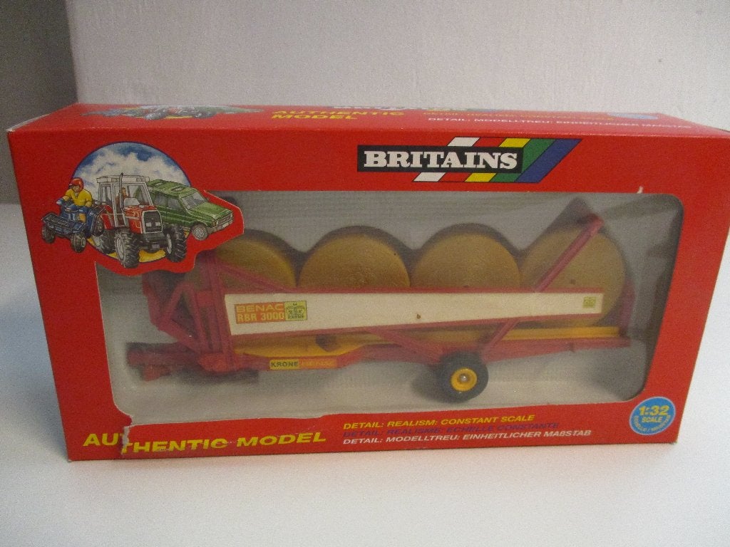 Britains Krone Benac rondebalenwagen, Hobby en Vrije tijd, Ophalen of Verzenden, Zo goed als nieuw, Tractor of Landbouw, Britains