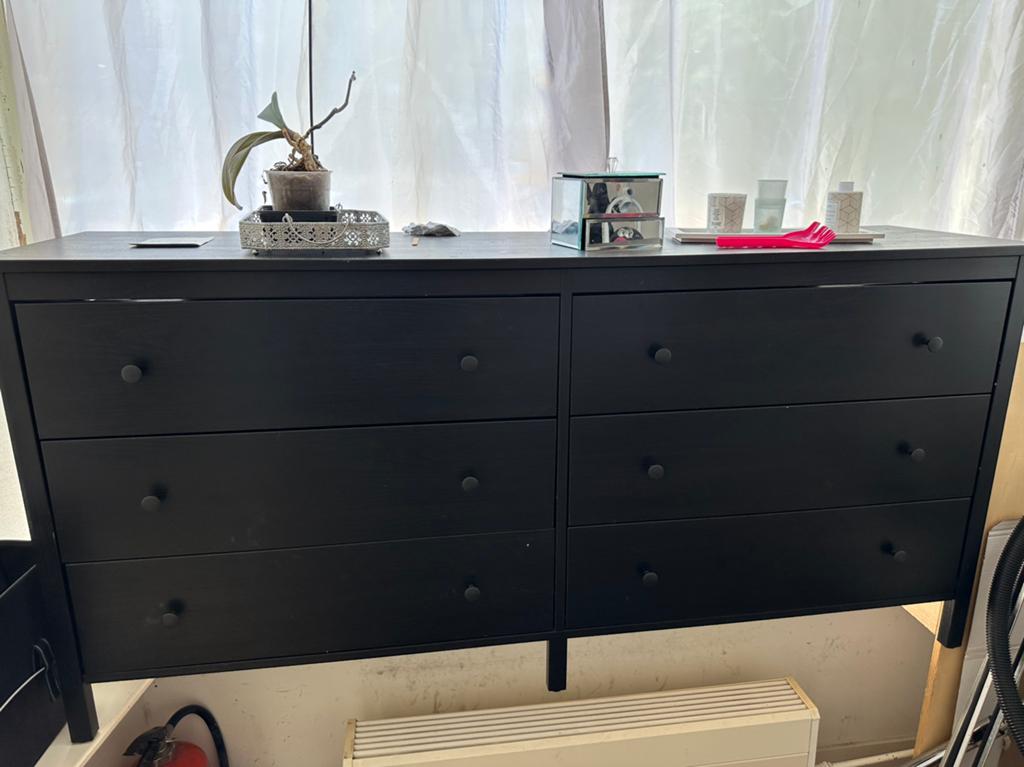 Ikea Koppang kast zwart, Huis en Inrichting, Ophalen, Zo goed als nieuw, 25 tot 50 cm