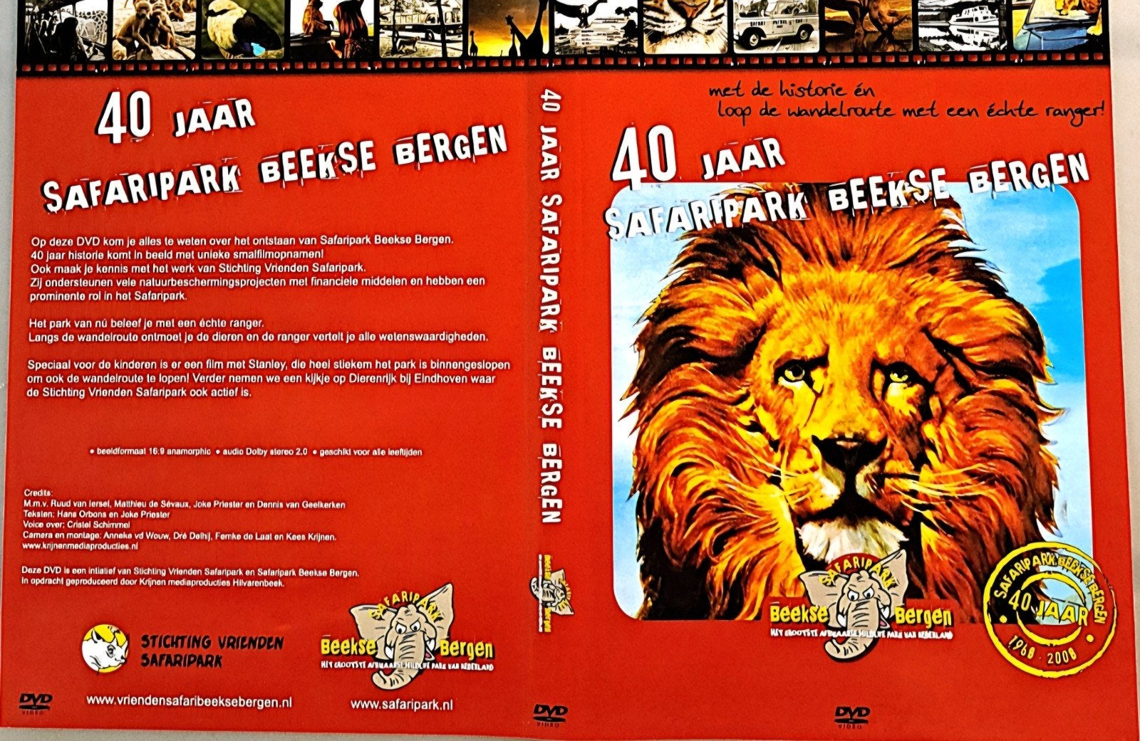 40 Jaar Safaripark Beekse Bergen DVD, Cd's en Dvd's, Gebruikt, Alle leeftijden, Natuur, Inclusief doosje