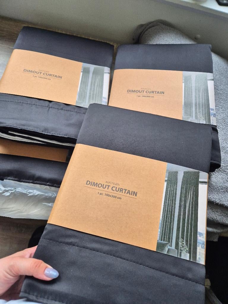 Blackout curtains, Ophalen, 100 tot 150 cm, 200 cm of meer, Zwart