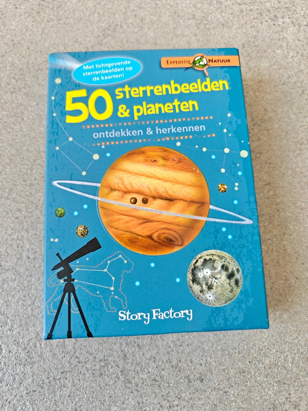 50 Sterrenbeelden & Planeten Ontdekken & Herkennen, Abstract, Meerkleurig, Ophalen of Verzenden, Zo goed als nieuw