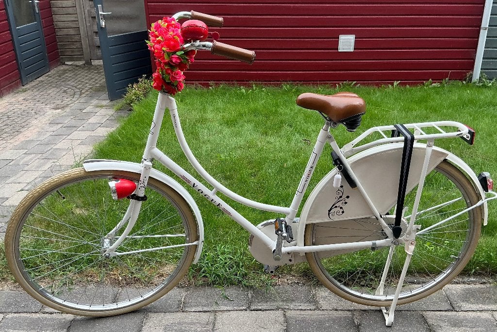 Vogue witte omafiets, Ophalen, Terugtraprem, Vogue, 56 cm of meer