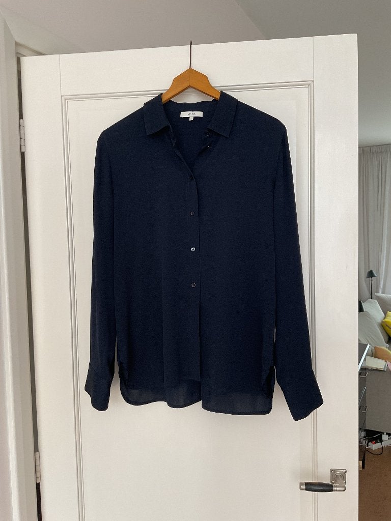 Blouse Vince, Maat 38/40 (M), Blauw, Nieuw, Ophalen of Verzenden