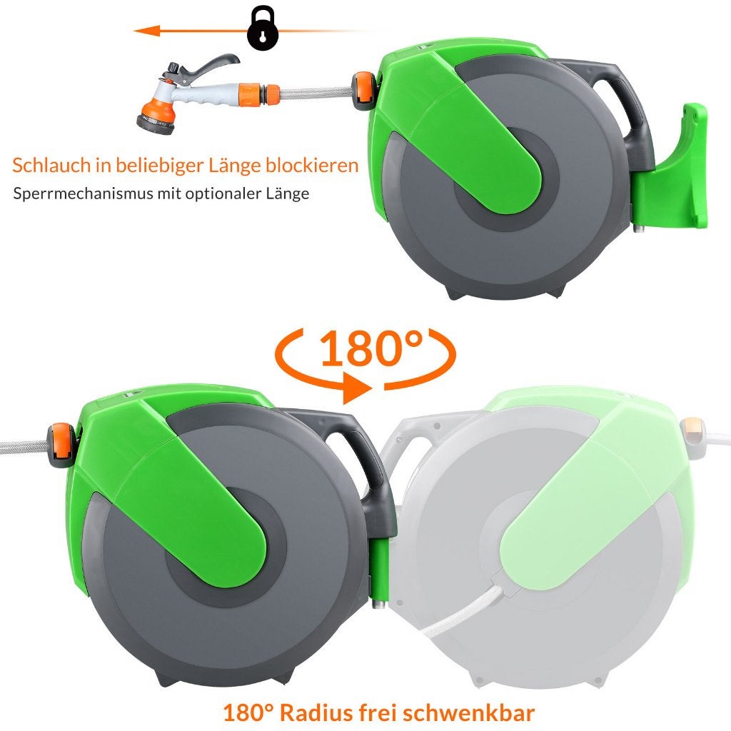 Tuinslanghaspel slanghaspel + 22 m tuinslang GRATIS BEZORGD, Verzenden, Tuinslang, Nieuw, Nvt