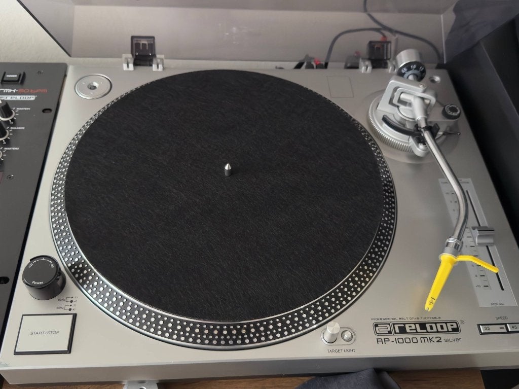 Reloop RP-1000 MK2 Silver platenspeler + Tonar Banana, Ophalen of Verzenden, Gebruikt, Platenspeler, Overige merken