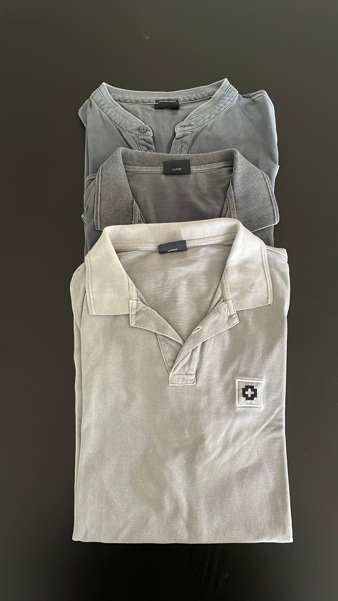 3 Strellson poloshirts maat L, Ophalen of Verzenden, Zo goed als nieuw, Grijs