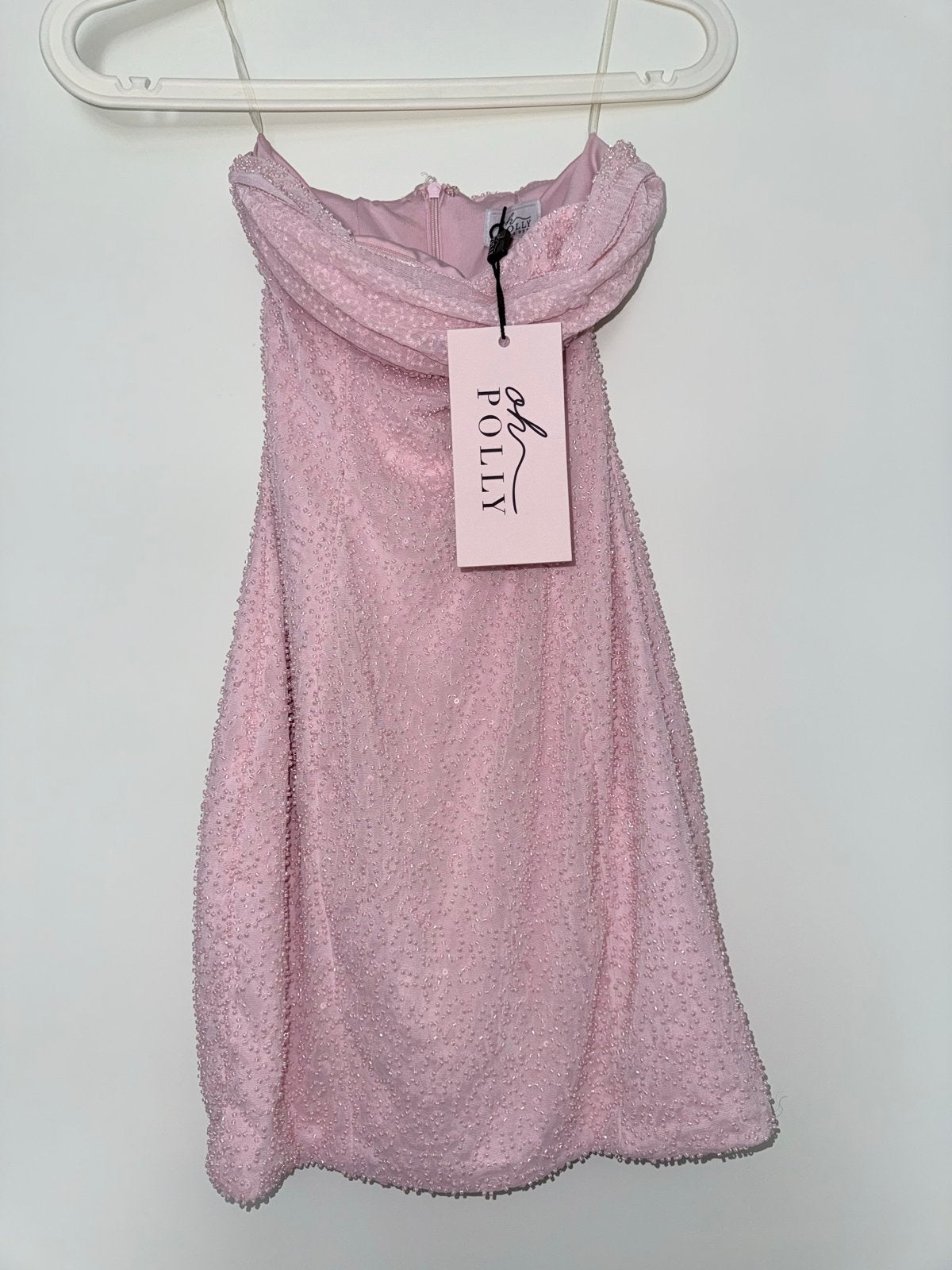 Oh Polly Roze Glitter Jurk Maat 4 (Nieuw met kaartjes), Nieuw, Ophalen of Verzenden, Roze, Maat 34 (XS) of kleiner