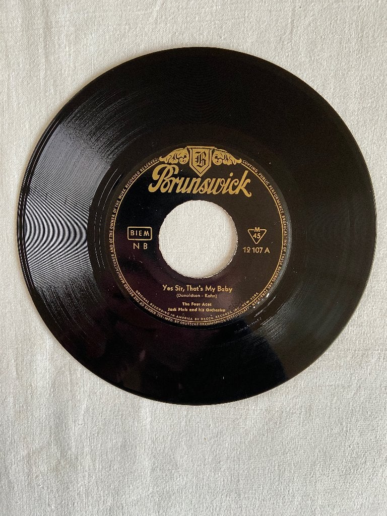 the four aces  -  yes sir, that's my baby, Gebruikt, 7 inch, Ophalen of Verzenden, EP