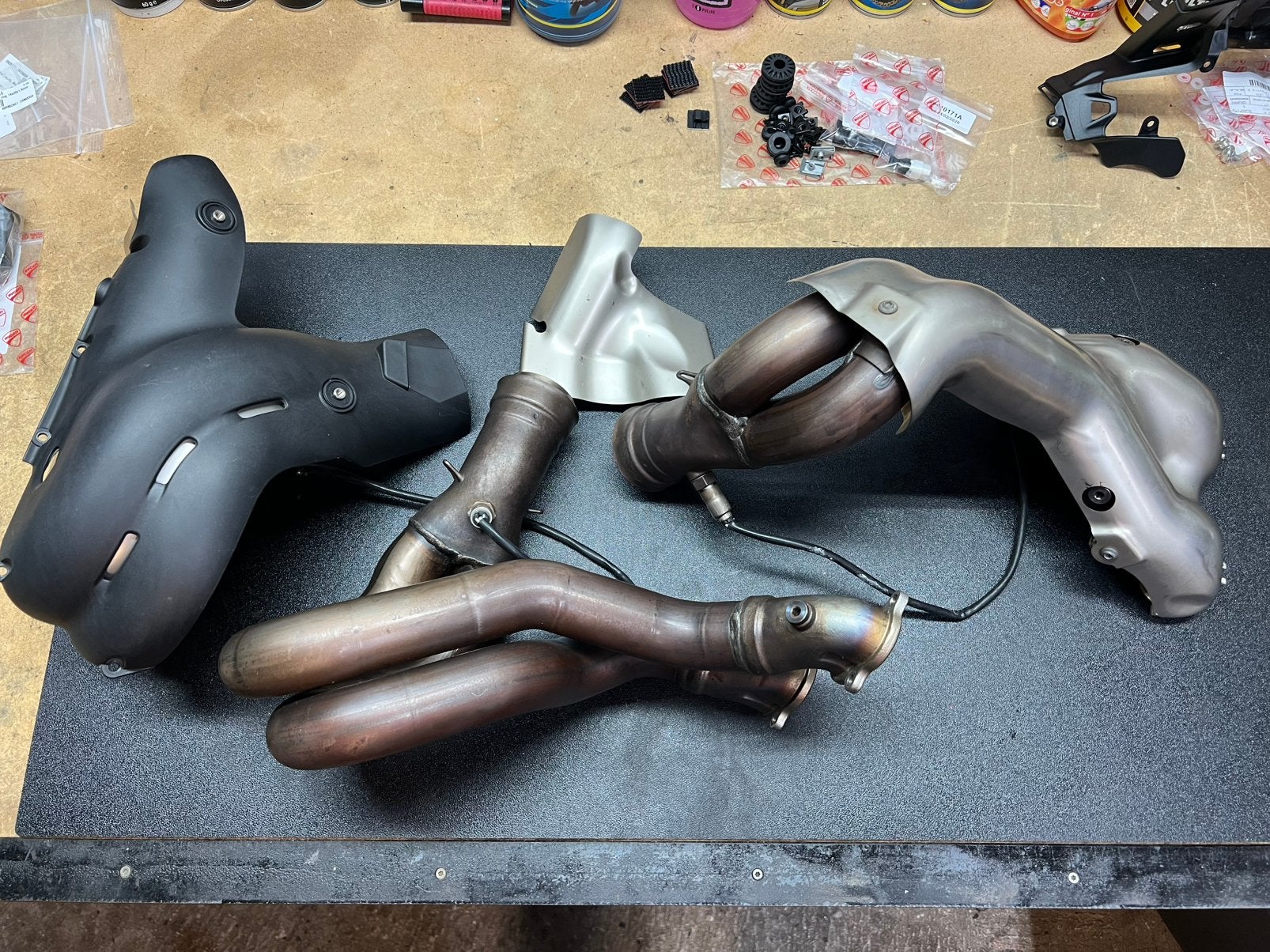 Ducati Panigale / Streetfighter V4 uitlaat bochtenset, Ophalen of Verzenden, Gebruikt