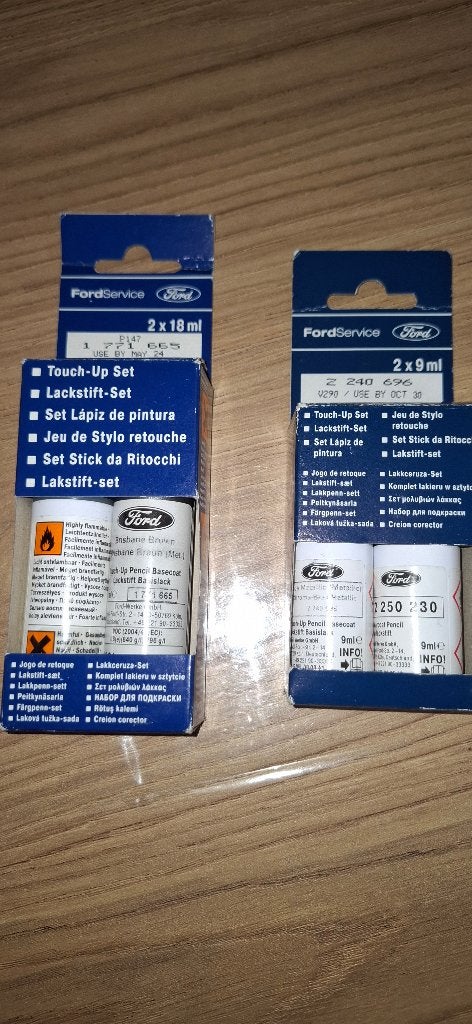Ford lakstiften, Ophalen