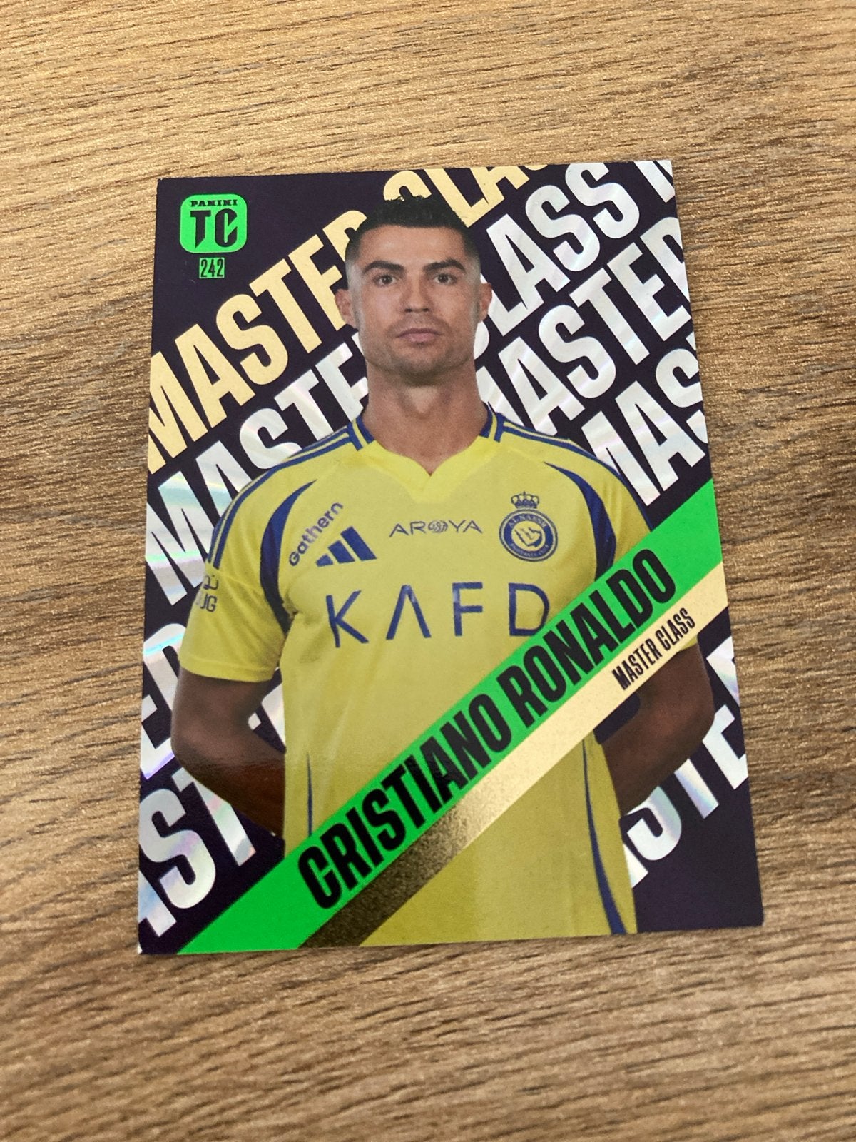 Cristiano Ronaldo Panini Master Class Voetbalkaart, Ophalen of Verzenden, Zo goed als nieuw, Buitenlandse clubs, Spelerskaart