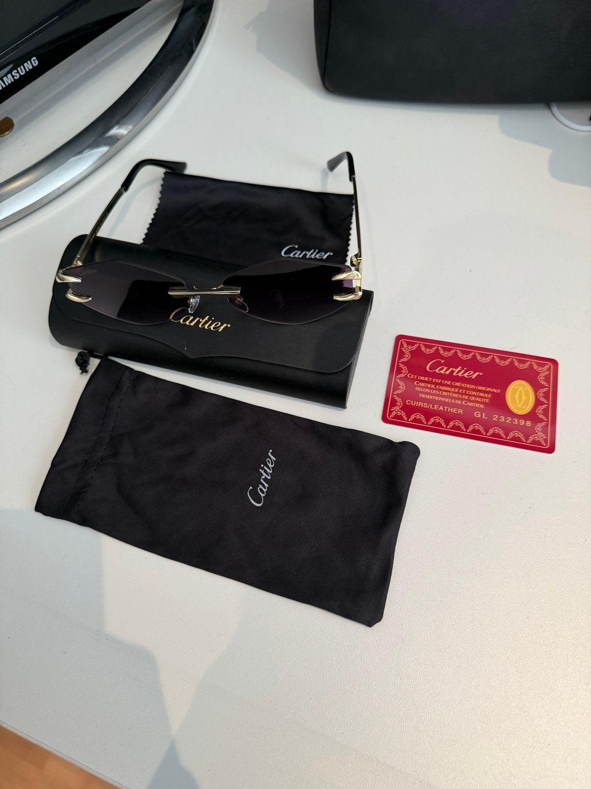 Cartier Zonnebril - Zo goed als nieuw, Overige merken, Zonnebril, Bruin, Ophalen of Verzenden