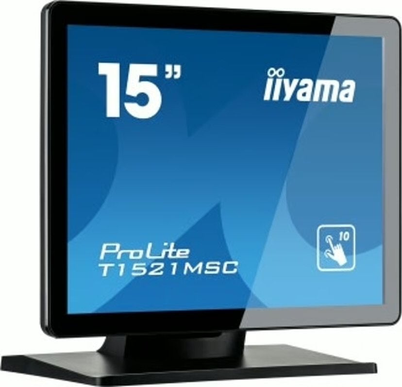 iiyama ProLite T1521MSC-B1 – 15” Touch Monitor – TN-paneel, ., Touchscreen, Nieuw, Full HD