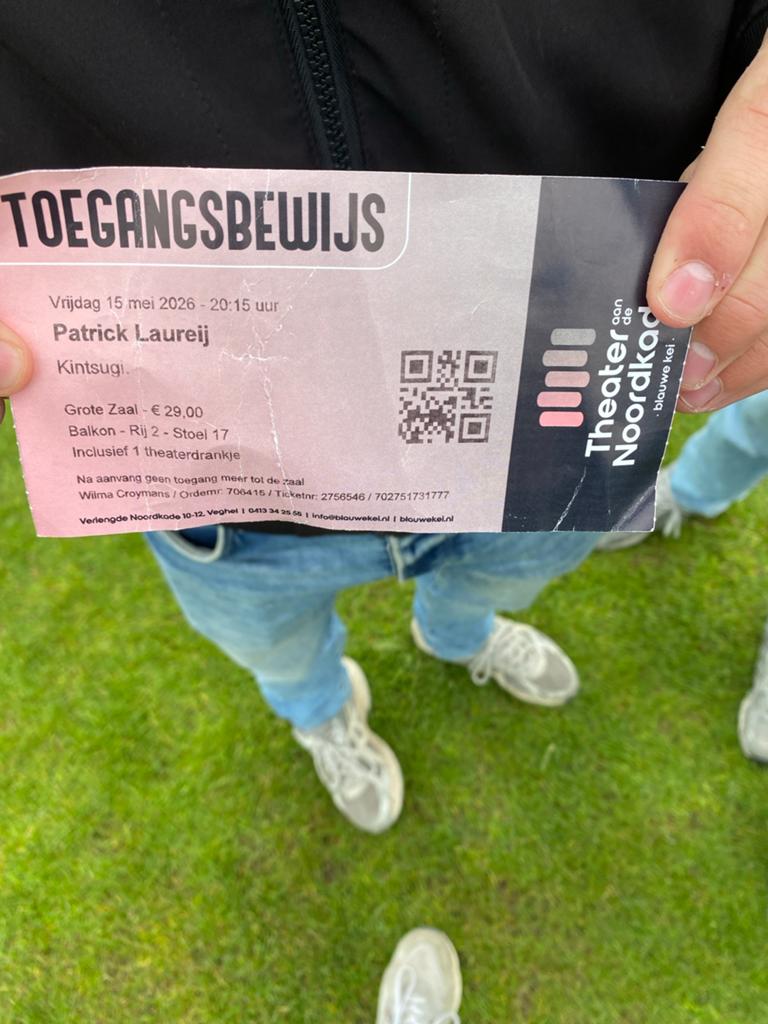 Kaartje theater, Tickets en Kaartjes, Eén persoon, Mei