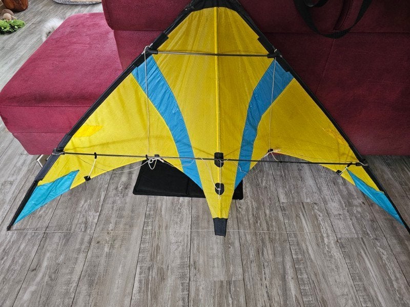 % HQ eerste generatie Vento 160 cm stunt kite vlieger no 6, Ophalen, Gebruikt, Tweelijns, Vlieger
