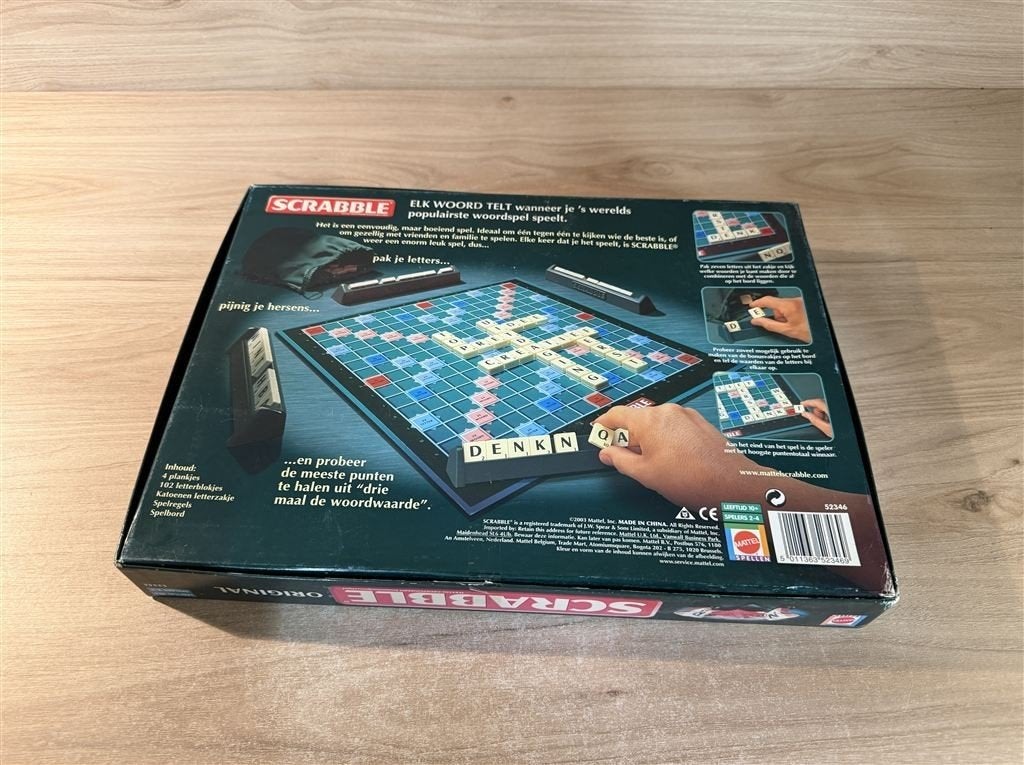 scrabble original elk woord telt - s6816, Verzenden, Zo goed als nieuw