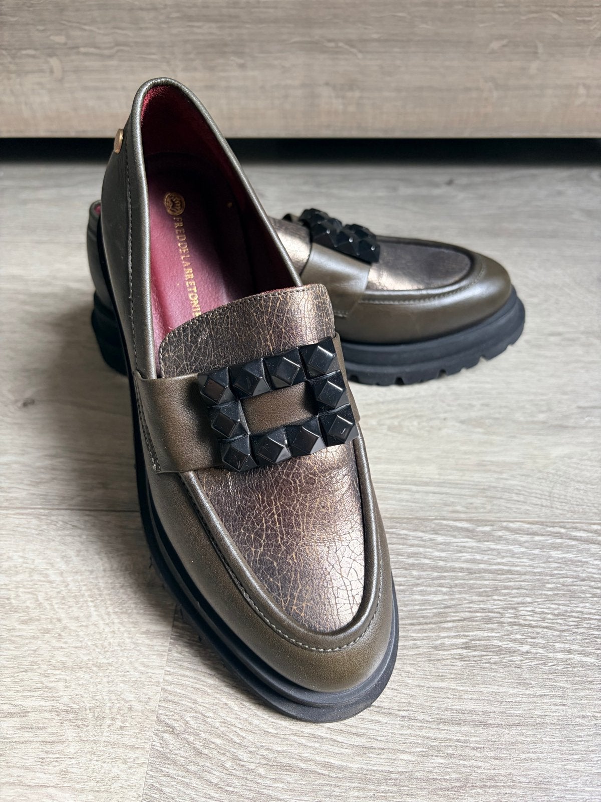 Nieuwe Fred de la Bretoniere loafers maat 37, Instappers, Nieuw, Ophalen of Verzenden, Groen