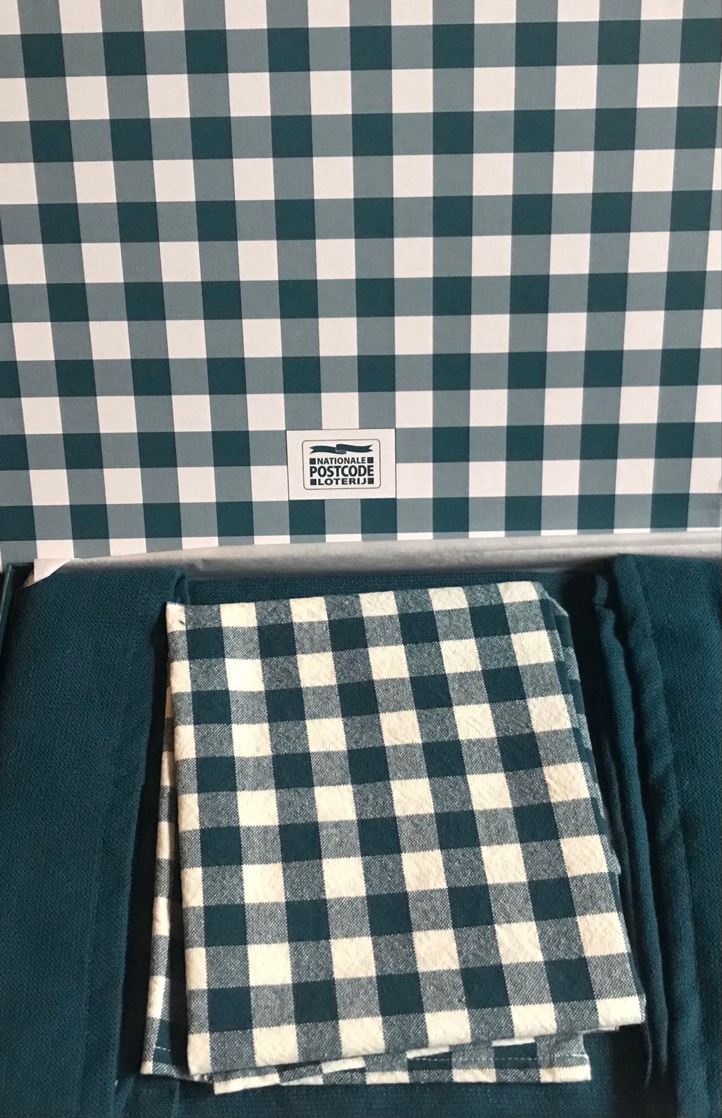 Keukendoek/theedoek set, Ophalen
