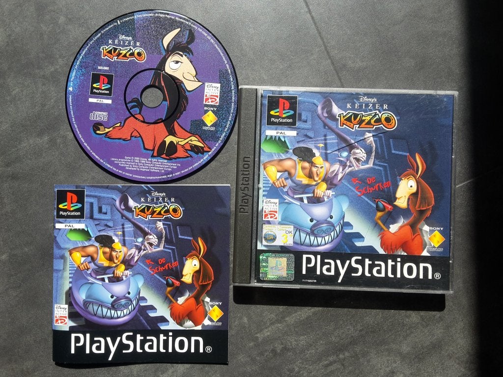 PS1 - Disney's Keizer Kuzco - PlayStation 1, Avontuur en Actie, 1 speler, Ophalen of Verzenden, Zo goed als nieuw