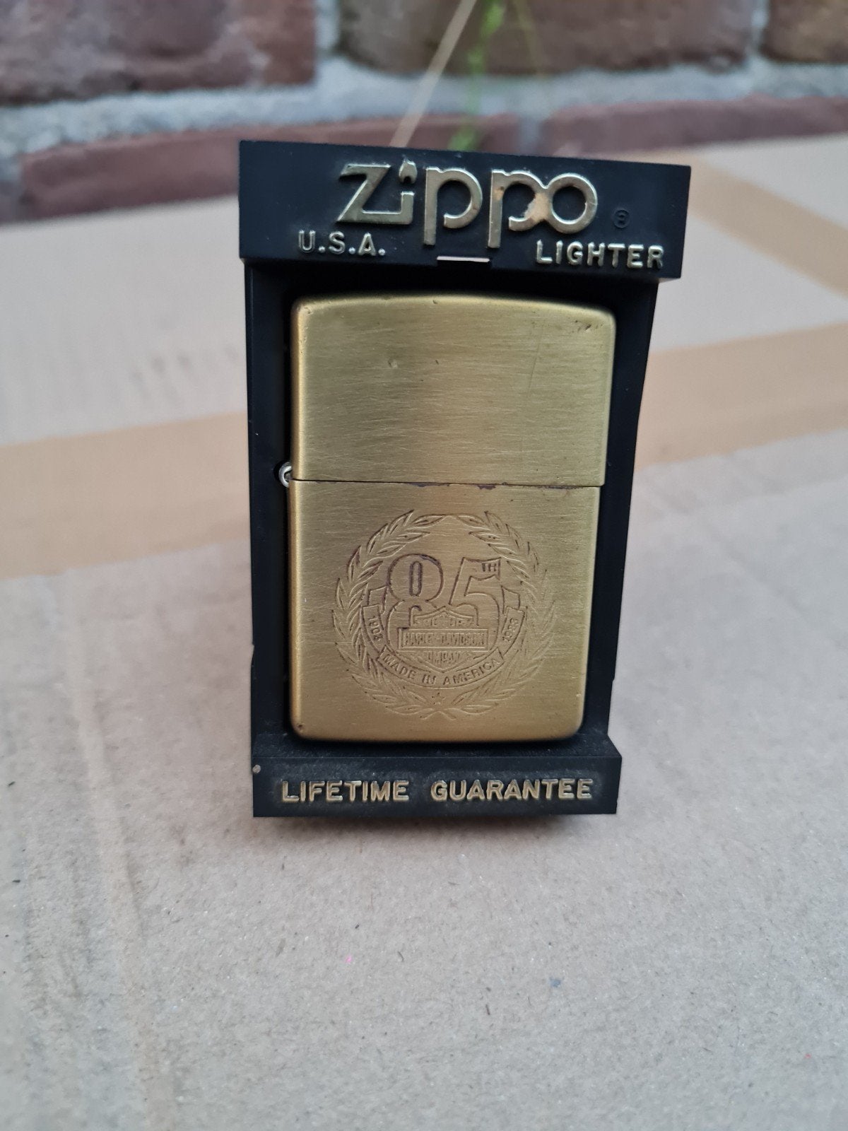 Zippo aansteker Harley Davidson 85 jubileum edition, Ophalen of Verzenden, Gebruikt