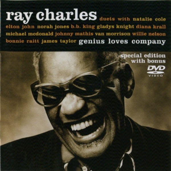 Ray Charles Genius Loves Company CD + DVD, Ophalen of Verzenden, Gebruikt, Jazz