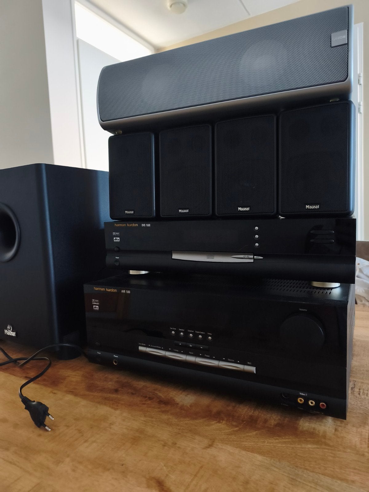 Harman Kardon versterker reciever met speakers set, Audio, Tv en Foto, Ophalen of Verzenden, 5.1-systeem, 70 watt of meer, Overige merken