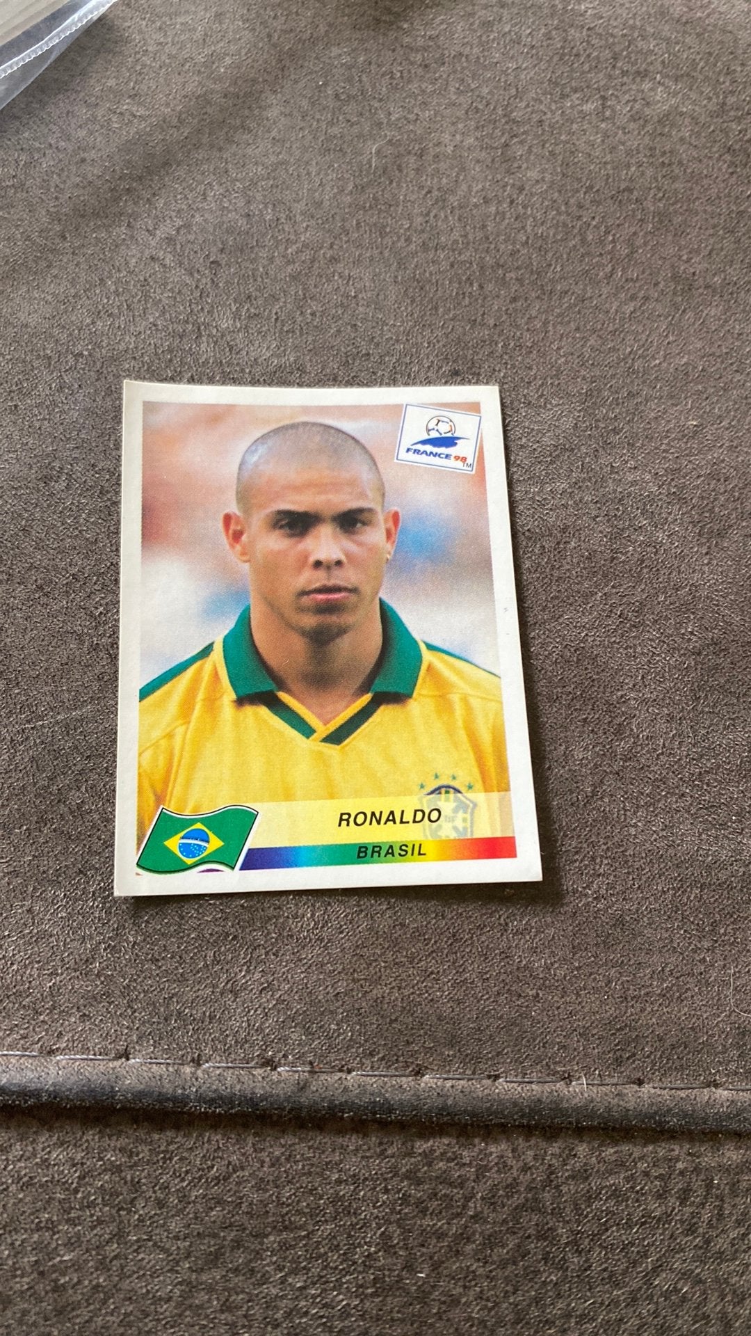Panini wk 98 ronaldo, Ophalen of Verzenden, Zo goed als nieuw, Buitenlandse clubs, Poster, Plaatje of Sticker
