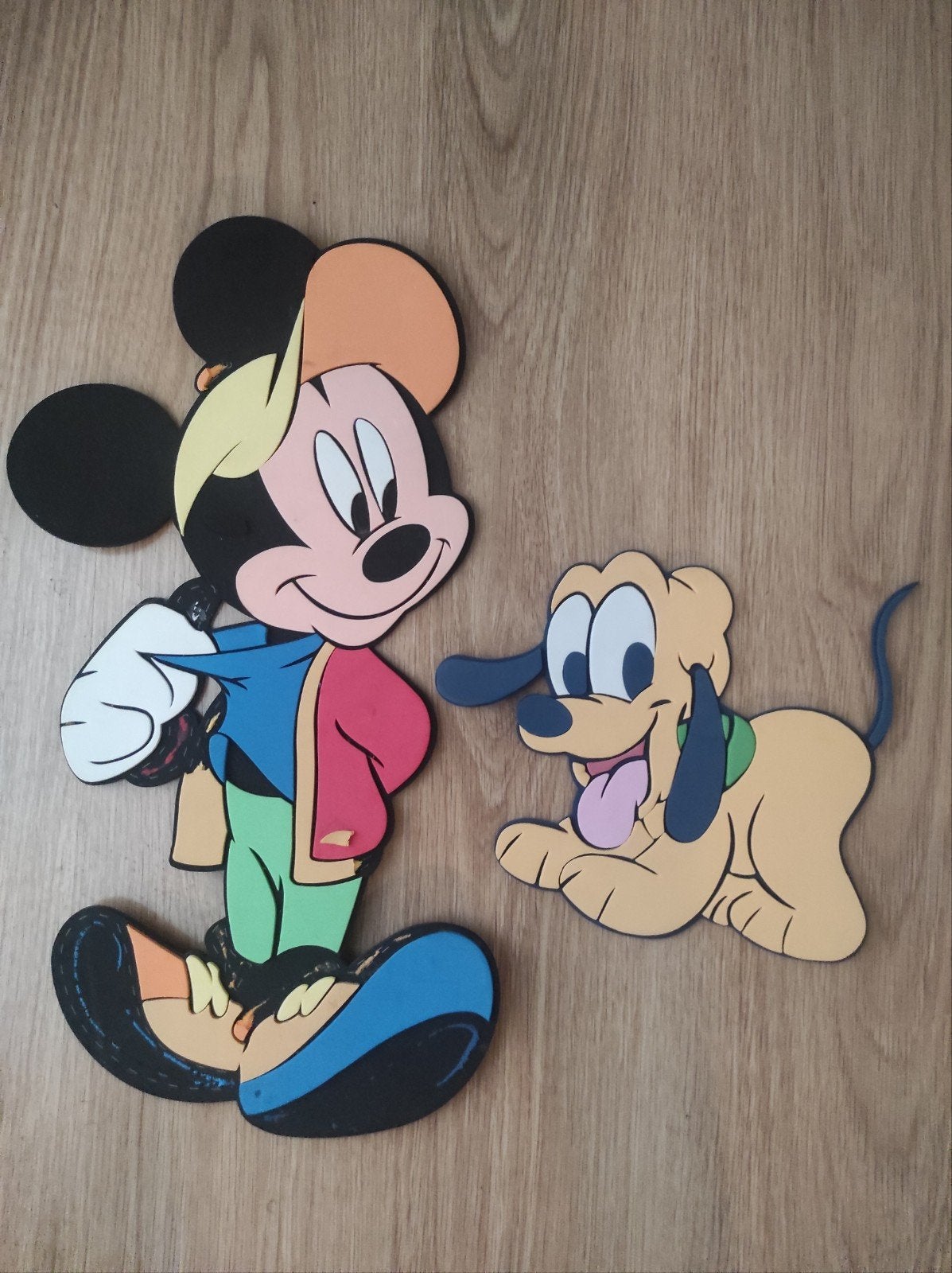Mickey & Mini Pluto Schuimfiguren, Ophalen of Verzenden
