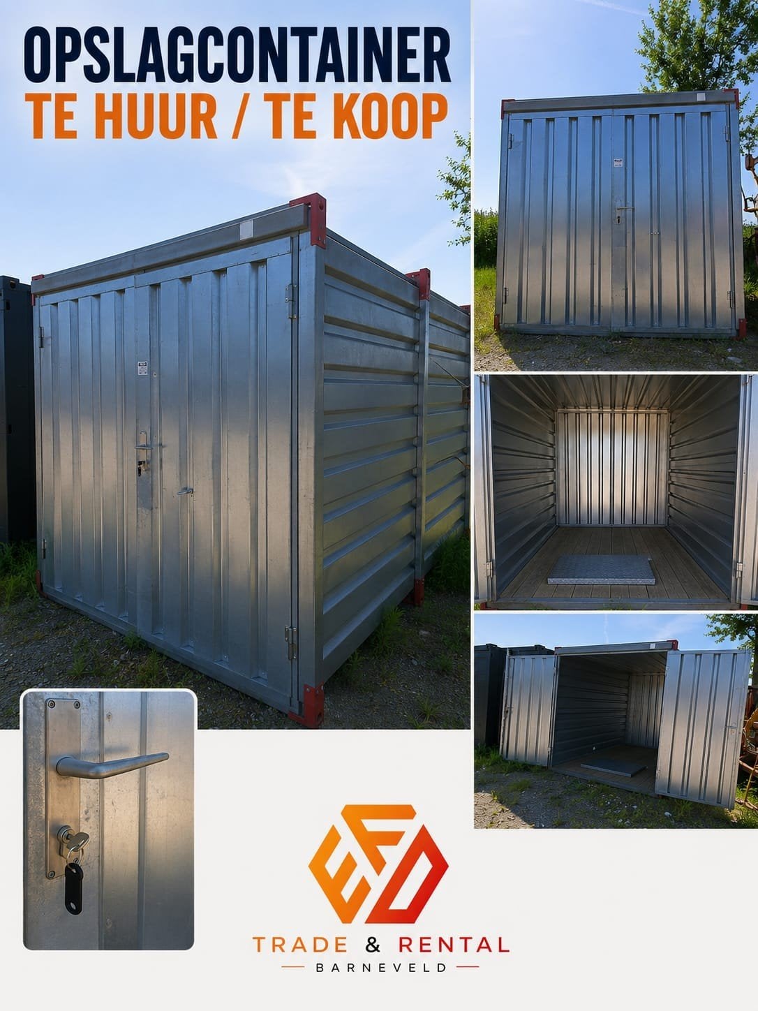 Opslagcontainer te huur / te koop, Ophalen of Verzenden