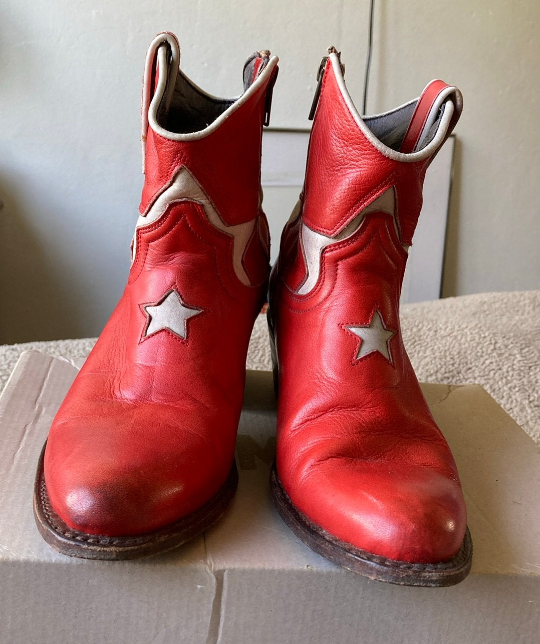 Mooie rode Sendra laarzen maat 36 in mooie staat, Ophalen, Zo goed als nieuw, Rood, Lage of Enkellaarzen