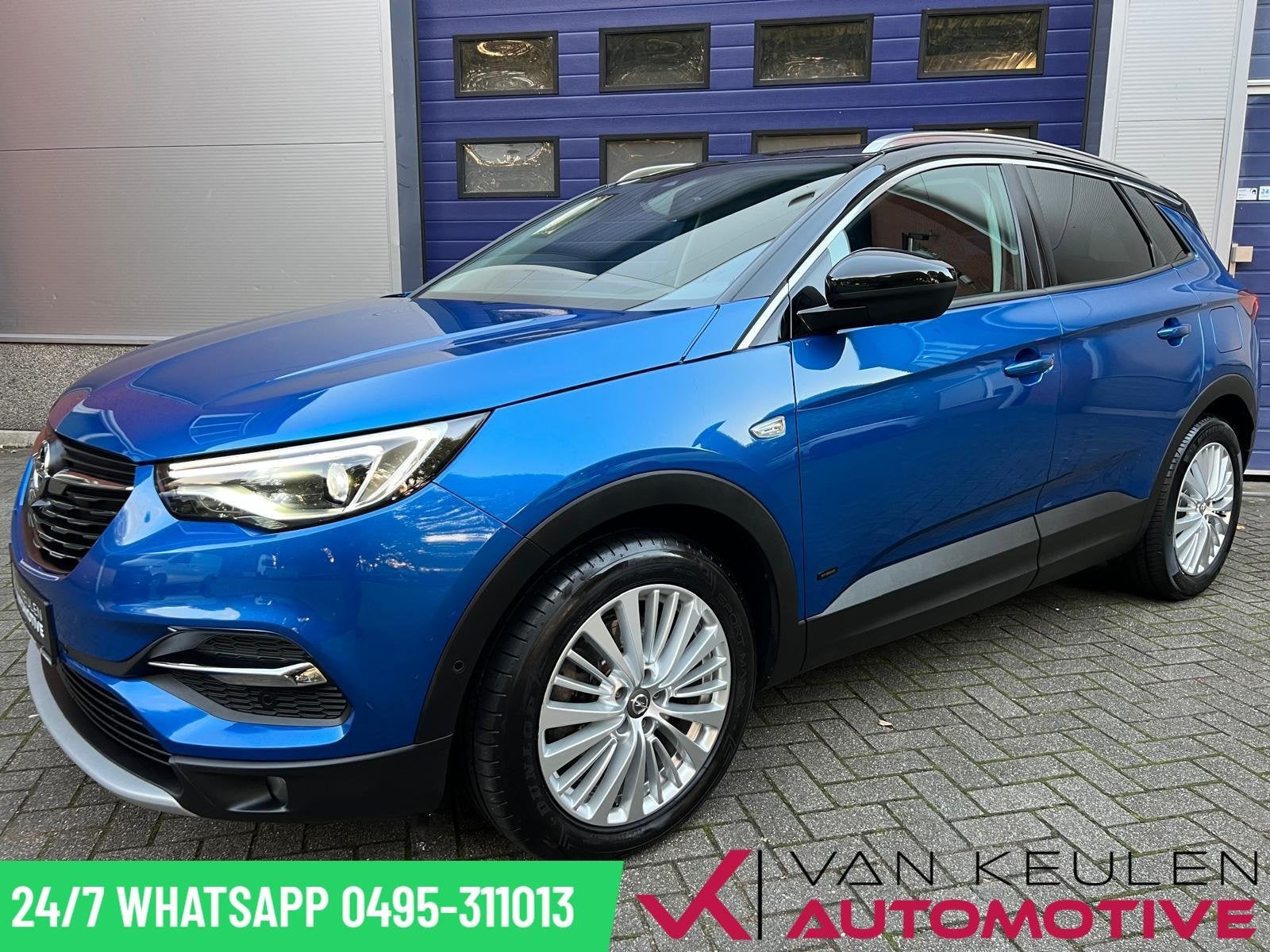 Opel Grandland X 1.6 Turbo Hybrid PHEV Innovation l Vol !, Dealer onderhouden, Zwart, 4 cilinders, Blauw