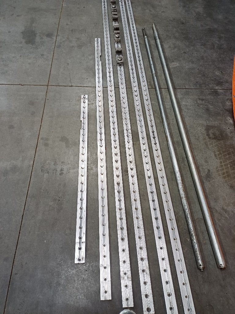 Bindrail stevig (zwaar) aluminium voor Rolcontainers., Ophalen of Verzenden