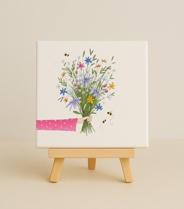 Tegeltje flowerzz, Ophalen of Verzenden, Nieuw