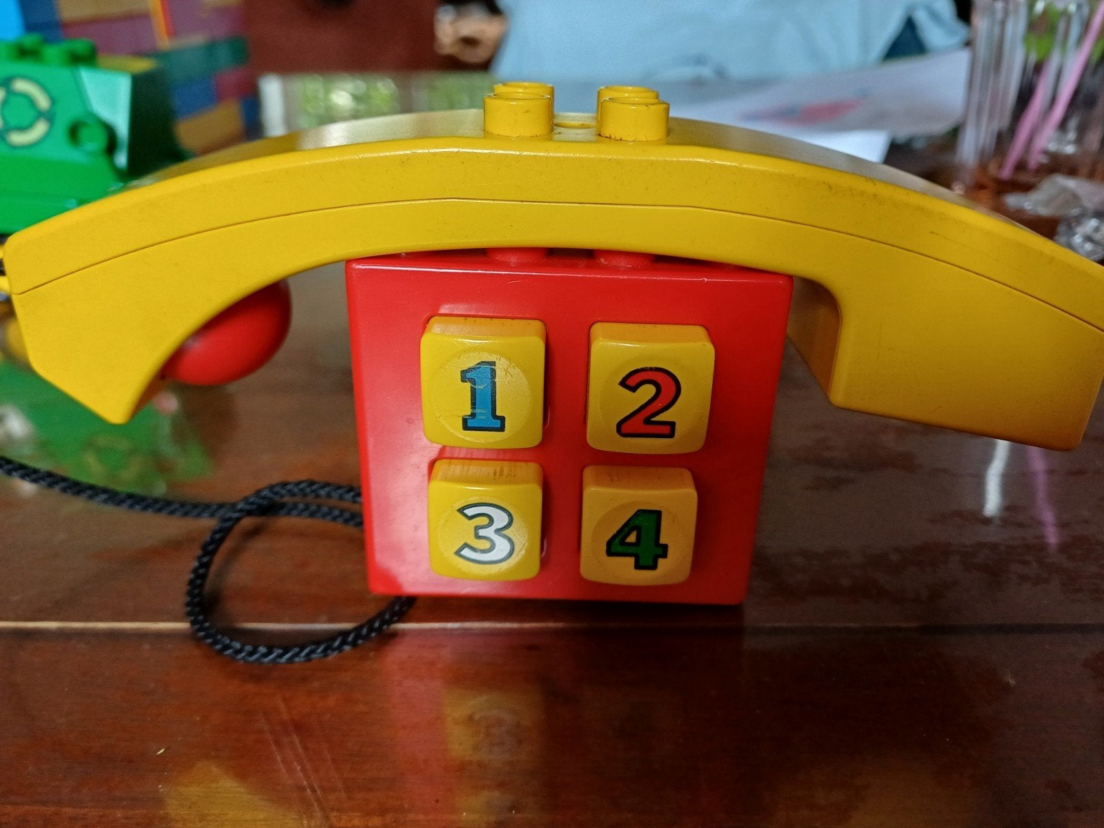 Vintage LEGO Duplo Telefoon met cijferspeelblok, Ophalen of Verzenden, Gebruikt, Overige typen