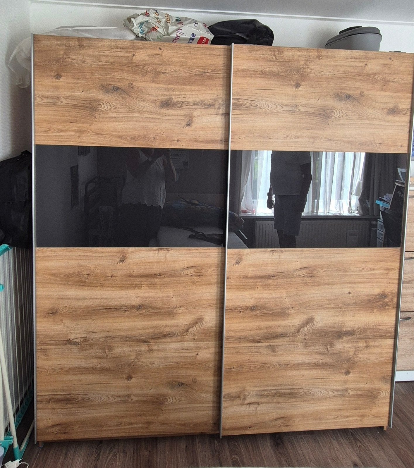 kledingkast, Ophalen, Gebruikt, 150 tot 200 cm, Glas
