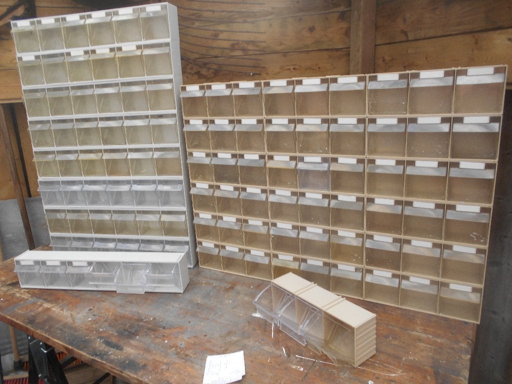 handige sorteerbakjes per set van 54 bakjes, Ophalen, Gebruikt