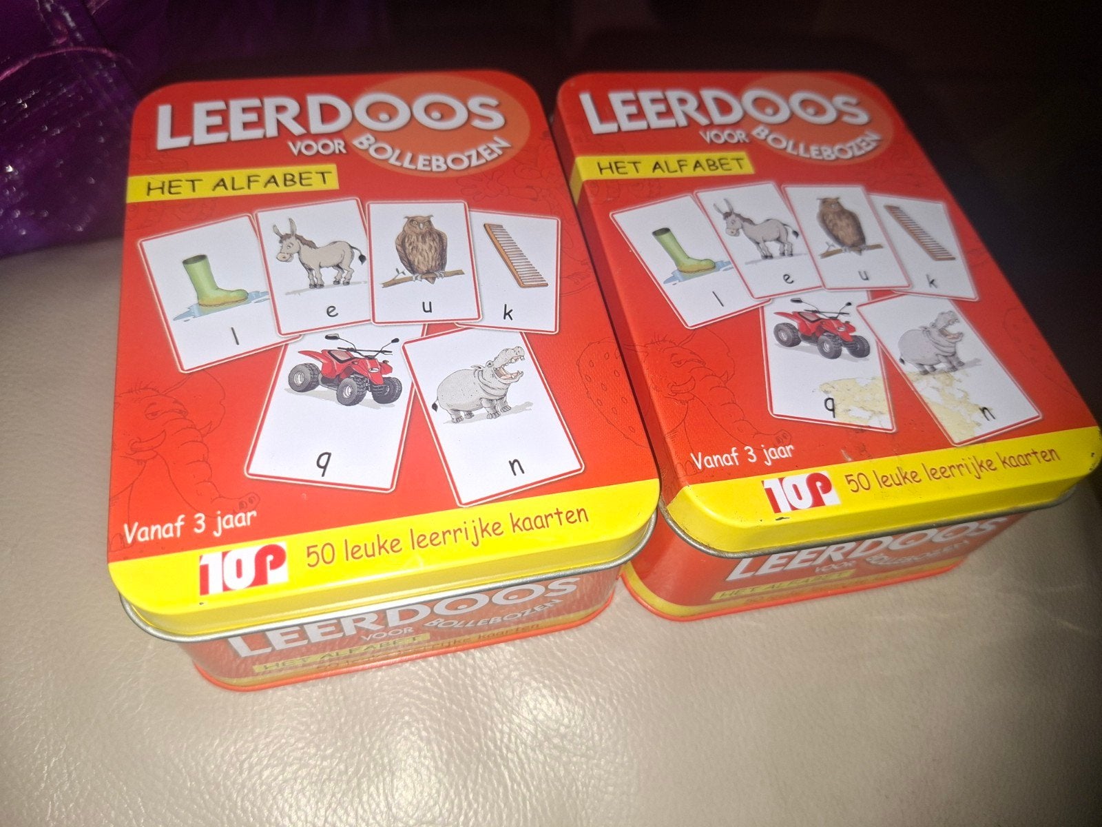 Leerdoos letters, Ophalen of Verzenden