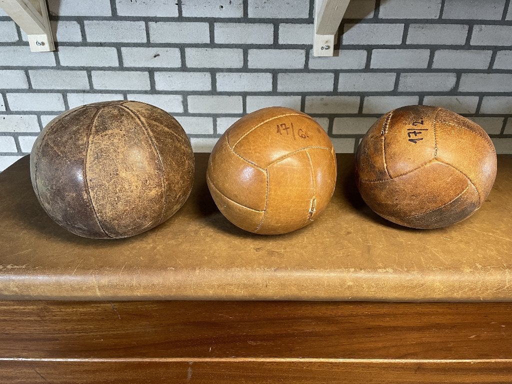 Medicin ballen, leren decoratie ballen, Ophalen, Fitnessbal