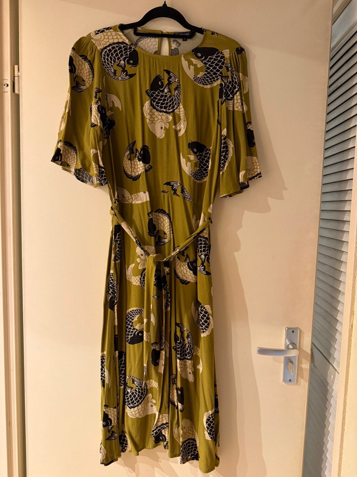 Prachtig jurkje van King Louie in maat 38, Kleding | Dames, Maat 38/40 (M), Zo goed als nieuw, Onder de knie, Meerkleurig
